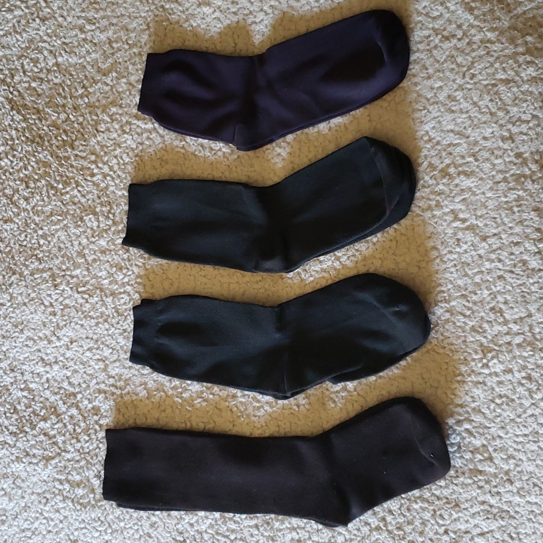4/$15 Vtg Solid Crew Socks Bundle